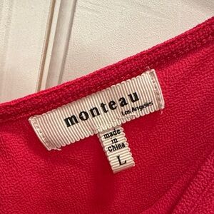 Monteau Vibrant Red Blouse